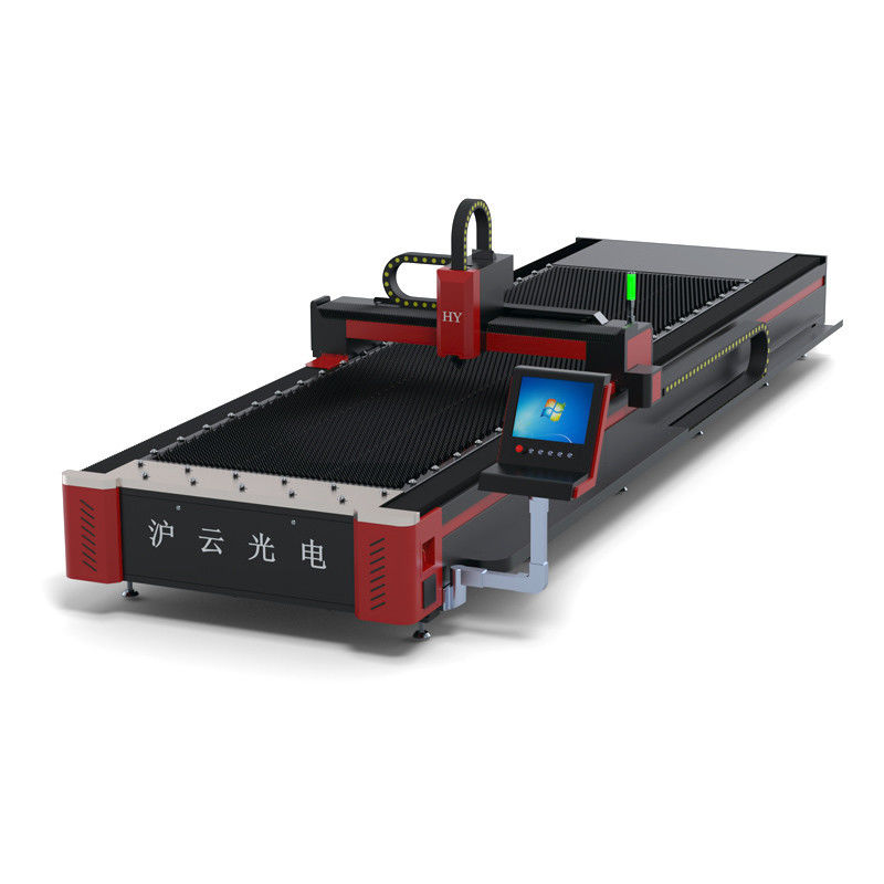 7000 KG βάρος HIWIN Guiderail 18x18 50w CNC μηχανή κοπής λέιζερ ινών στο Jinan 1530
